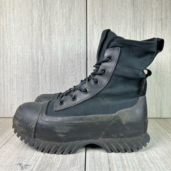 Converse Shoes - Converse Chuck 70 De Luxe Heel XXHi Lugged Black Combat Boot Womens Size 5.5